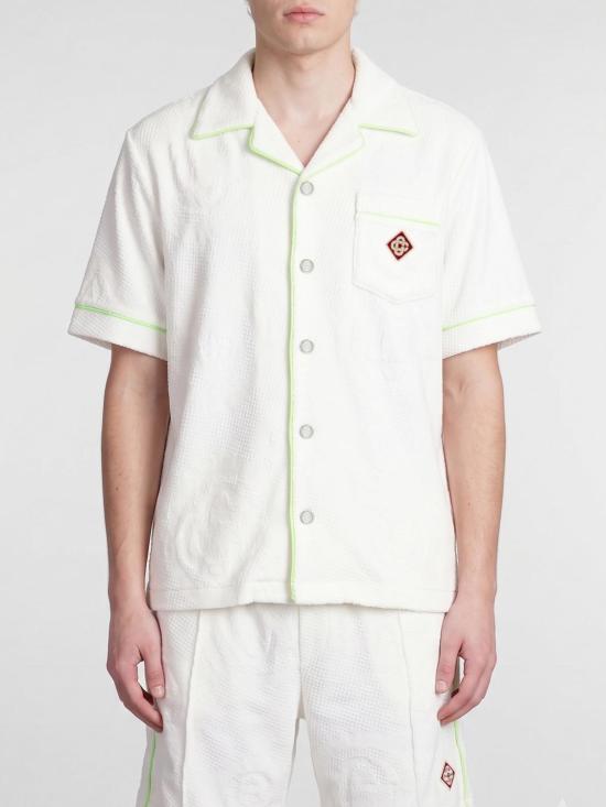 26SS 카사블랑카 반팔 셔츠 MSS26SH085 01 White