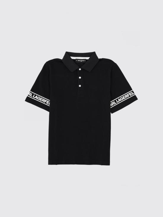 26SS [키즈] 칼라거펠트 폴로 셔츠 Z31099 09B Black