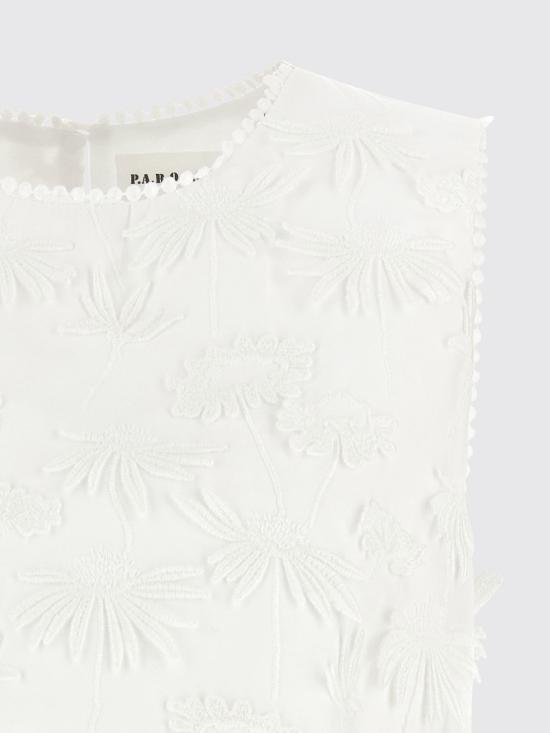 26SS 파로쉬 민소매 티셔츠 D314353CUBO26 801 White - PAROSH