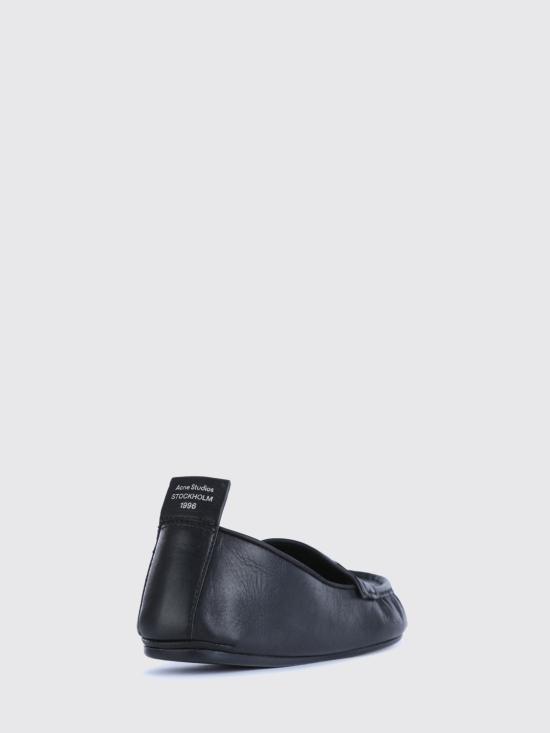 26FW 아크네 스튜디오 레더 페니 로퍼 AD0853 900 Black - ACNE STUDIOS