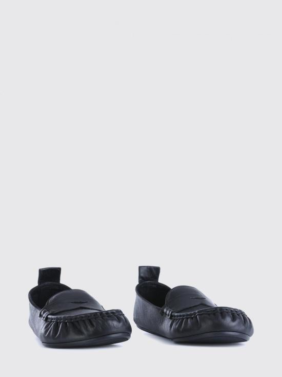 26FW 아크네 스튜디오 레더 페니 로퍼 AD0853 900 Black - ACNE STUDIOS