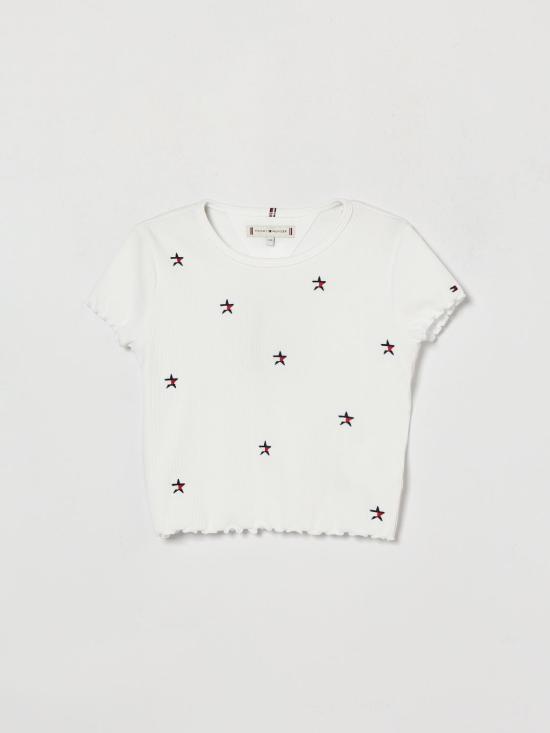 26SS [키즈] 타미힐피거 티셔츠 KG0KG09313 YBR White