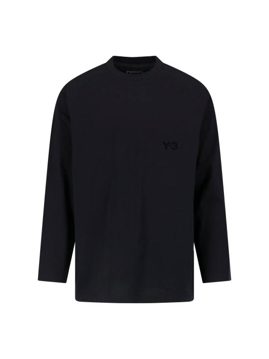 26FW 와이쓰리 긴팔 티셔츠 KQ8586 BLACK DOM