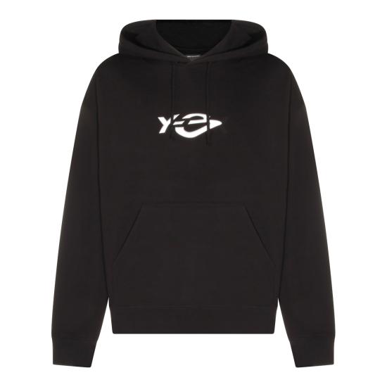 26FW 와이쓰리 후드 티셔츠 KR1070 BLACK DOM