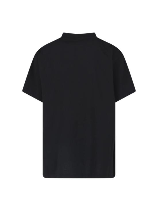 26FW 발렌시아가 더 도어 오버사이즈 티셔츠 850345 TUVO4 1000 BLACK DOM - BALENCIAGA