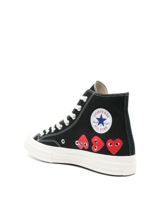  꼼데가르송 스니커즈 플레이 X 컨버스 척 70 하이  블랙 - COMME DES GARCONS