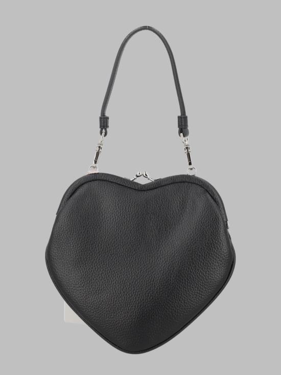 26FW 비비안웨스트우드 벨 하트 프레임 퍼스 4B01000CW S000DN403 BLACK - VIVIENNE WESTWOOD