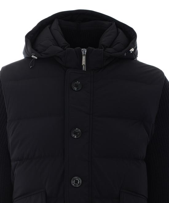 26FW 무레르 포스콜로 KNM 패디드 봄버 니트 자켓 FOSCOLO KNMU0001 Black - MOORER