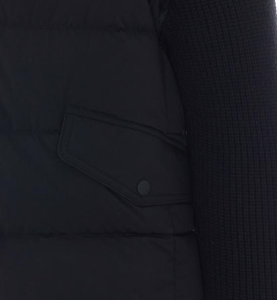 26FW 무레르 포스콜로 KNM 패디드 봄버 니트 자켓 FOSCOLO KNMU0001 Black - MOORER