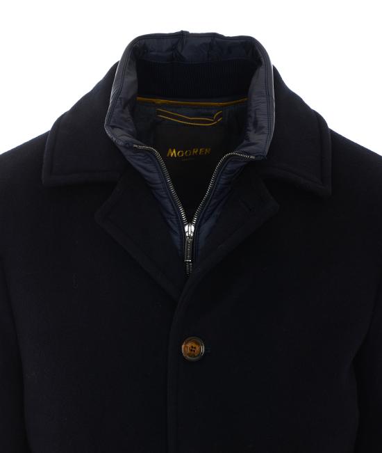 26FW 무레르 몬페라토 LE 싱글 브레스티드 코트 MONFERRATO LEU0497 Blue - MOORER