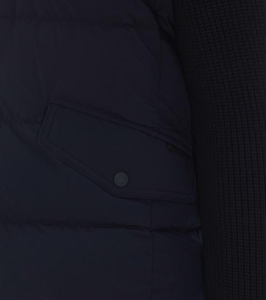 26FW 무레르 포스콜로 KNM 패디드 봄버 니트 자켓 FOSCOLO KNMU0402 Blue - MOORER
