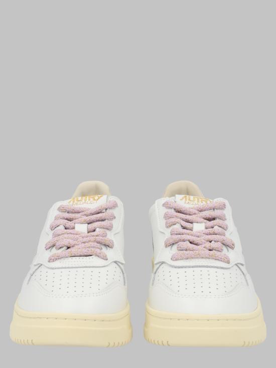 26FW 오트리 메달리스트 로우 레더 스니커즈 AULW SW04 WHITE