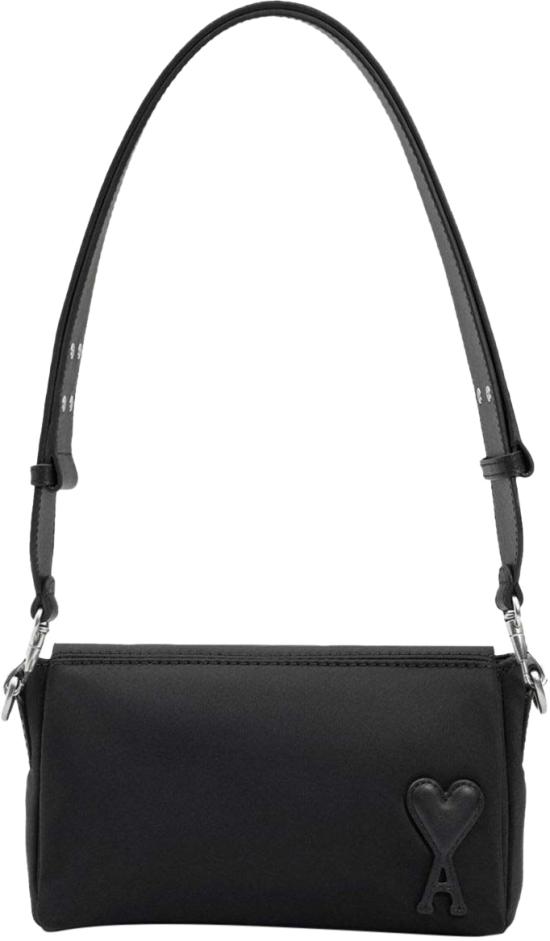 26FW 아미 톤온톤 하트 로고 나일론 마르셀 런치 박스 백 ULL710 AW0001001 BLACK