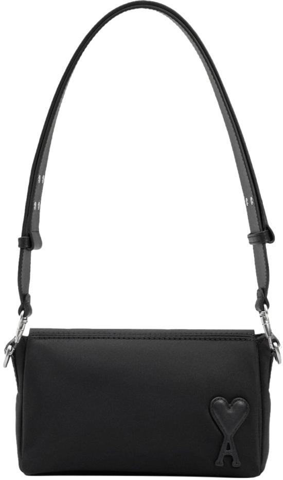 26FW 아미 톤온톤 하트 로고 나일론 마르셀 런치 박스 백 ULL710 AW0001001 BLACK - AMI