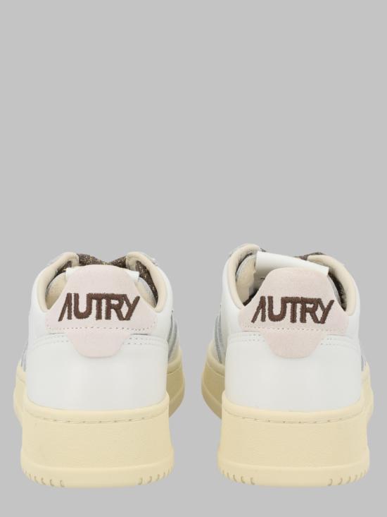 26FW 오트리 메달리스트 로우 레더 스니커즈 AULW SW05 WHITE - AUTRY