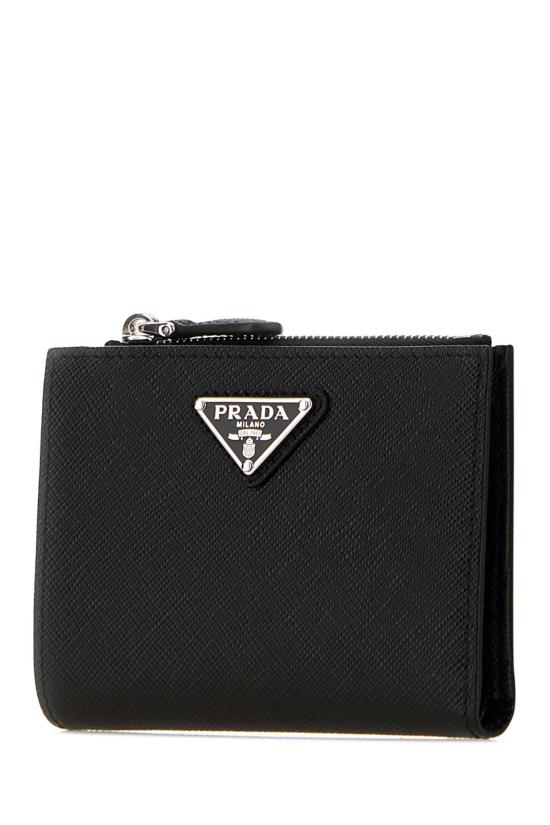 26FW 프라다 트라이앵글 로고 반지갑 1ML050 QHH F0632 BLACK DOM - PRADA