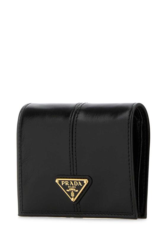 26FW 프라다 스몰 레더 월렛 1MV204 2CYR F0002 BLACK DOM - PRADA
