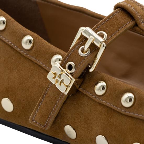 26FW 가니 플랫 슈즈 D1020021983 Brown - GANNI