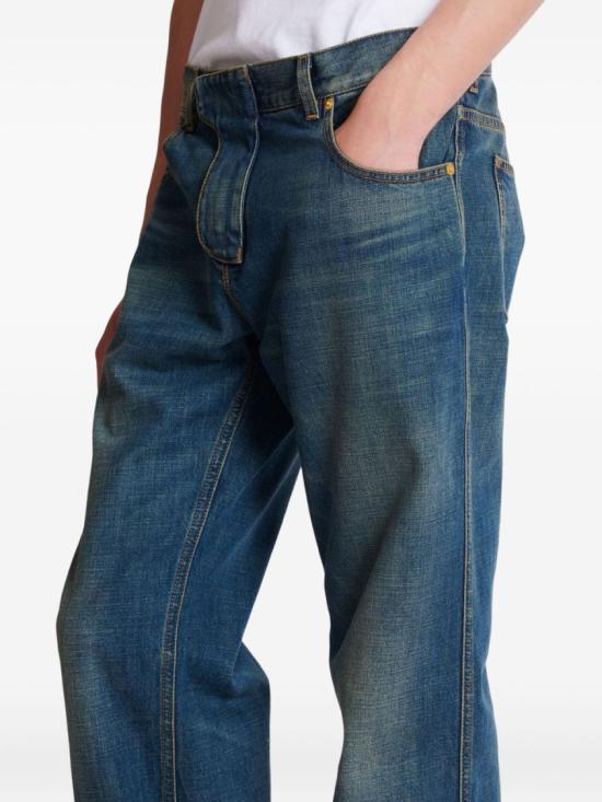 25FW 발망 데님 팬츠 FH0MI100DG04 6EX Grey - BALMAIN