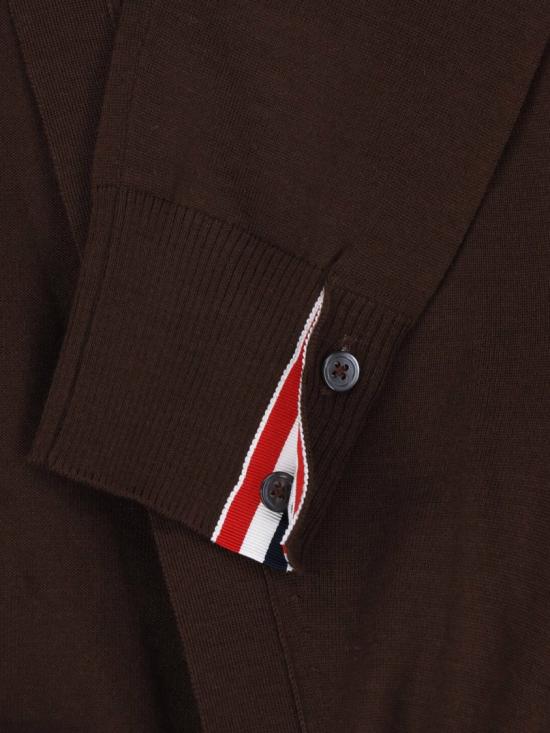 26FW 톰브라운 파인 메리노 울 4바 릴렉스 핏 가디건 FKC334A Y1014208 Brown - THOM BROWNE