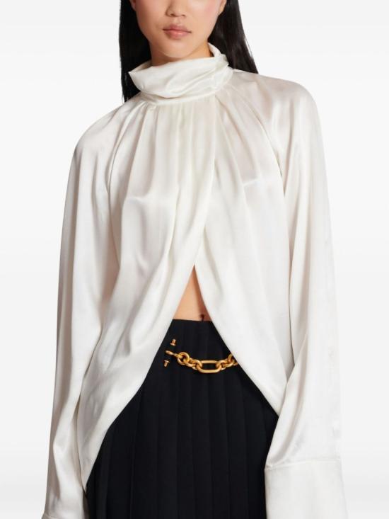 26SS 발망 블라우스 GF1IL150SE95 0FA White - BALMAIN