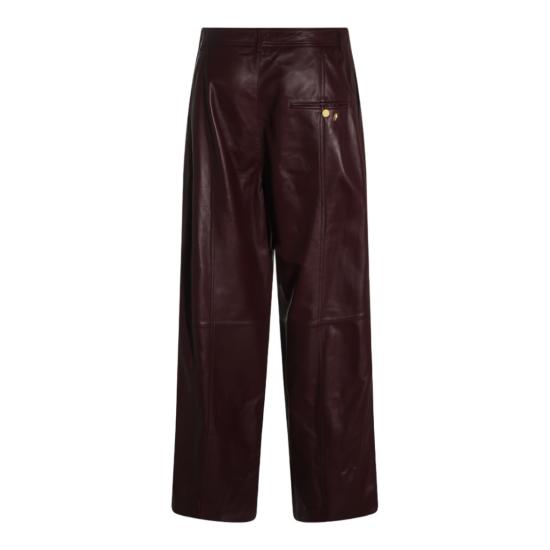 26FW 알베르타 페레티 가죽 팬츠 262UA370766900106 Burgundy - ALBERTA FERRETTI