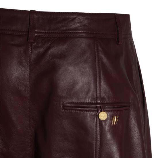 26FW 알베르타 페레티 가죽 팬츠 262UA370766900106 Burgundy - ALBERTA FERRETTI