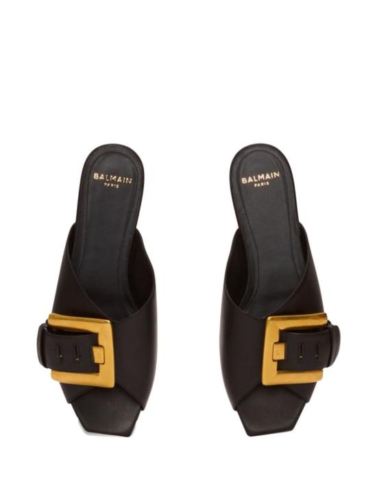 26SS 발망 뮬/슬리퍼 GN1UP141LVIT 0PA Black - BALMAIN