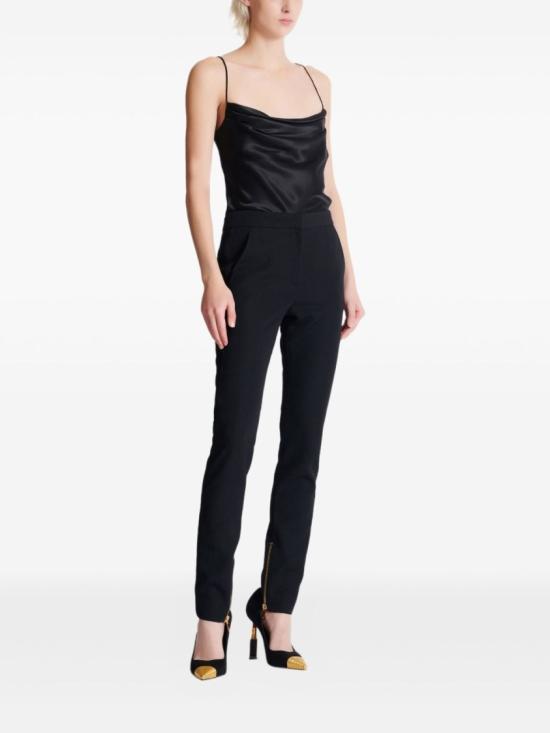25FW 발망 수트 팬츠 FF1PM045ME54 EAP Black - BALMAIN