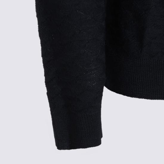 26FW 조르지오 아르마니 스웨터 GM003873AF28176U8139 Black - GIORGIO ARMANI
