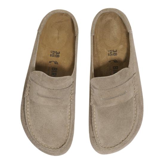 26FW 버켄스탁 네이플스 랩드 스웨이드 레더 1029710TAUPE Brown - BIRKENSTOCK