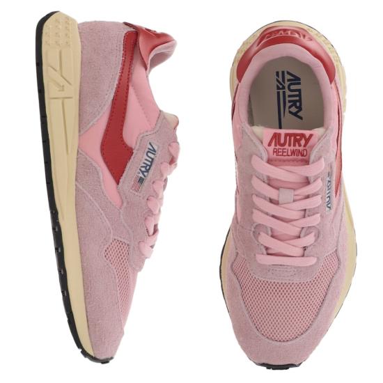 26FW 오트리 릴윈드 스니커즈 WWLWUT57SUEDEETPKCHERFLAME Pink - AUTRY