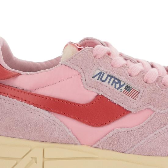 26FW 오트리 릴윈드 스니커즈 WWLWUT57SUEDEETPKCHERFLAME Pink - AUTRY