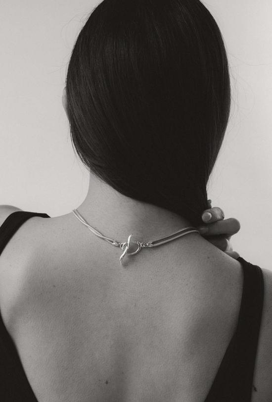  마슬로 주얼리 목걸이/팬던트 피아레 목걸이 실버 - MASLO JEWELRY