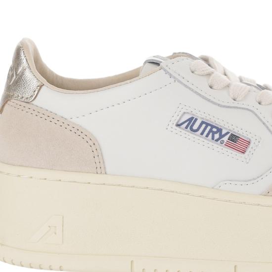 26FW 오트리 메달리스트 플랫폼 스니커즈 PTLWLS01LEATSUEDEWHTPLAT White - AUTRY