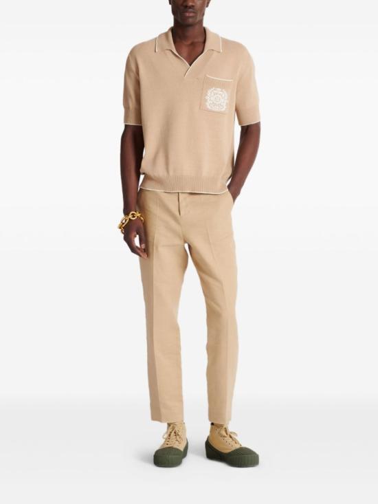 25FW 발망 폴로 티셔츠 FH1GB049KI76 GMP Neutrals - BALMAIN