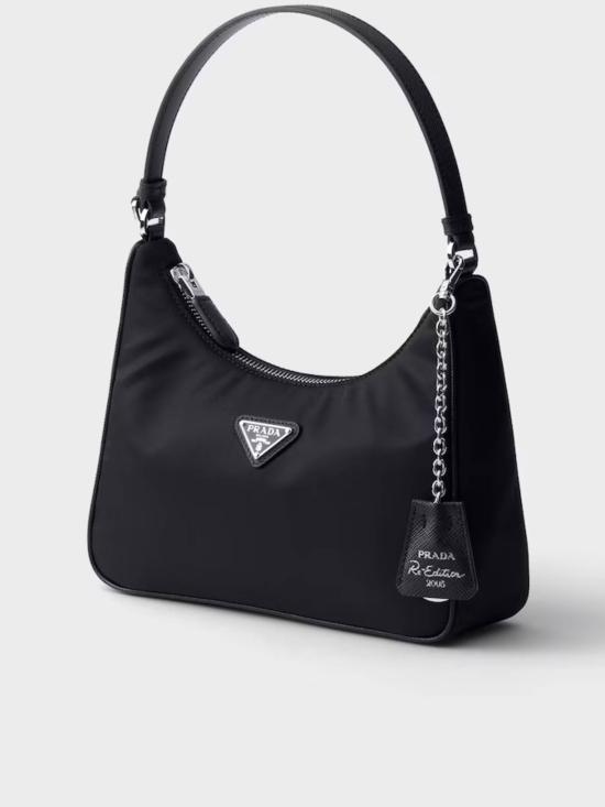 26FW 프라다 리나일론 앤 사피아노 미니 백 1N204P R064 F0002 BLACK DOM - PRADA