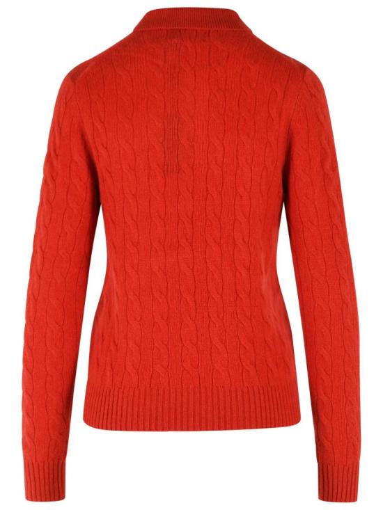 26FW 폴로 랄프로렌 케이블 폴로 니트 211972132 501 Red - POLO RALPH LAUREN
