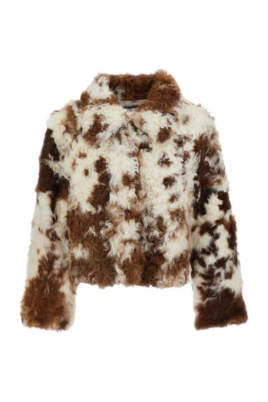 26FW Martha Louis 무스탕 CLAUDIACOWPRINT Brown