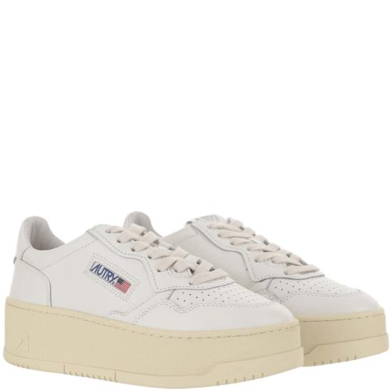 26FW 오트리 메달리스트 플랫폼 스니커즈 PTLWLL15LEATWHT White - AUTRY
