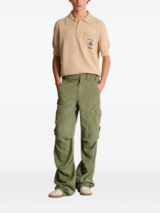 26SS 발망 폴로 티셔츠 GH0GB046KJ92 0AS Neutrals - BALMAIN