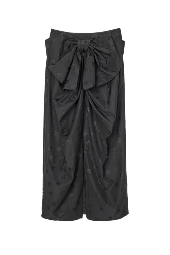 26FW 세실리아 반센 미디 스커트 26RTW17001BLACK - CECILIE BAHNSEN
