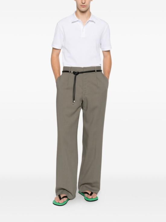 26SS 발망 폴로 티셔츠 GH0GB085BD10 GDI White - BALMAIN