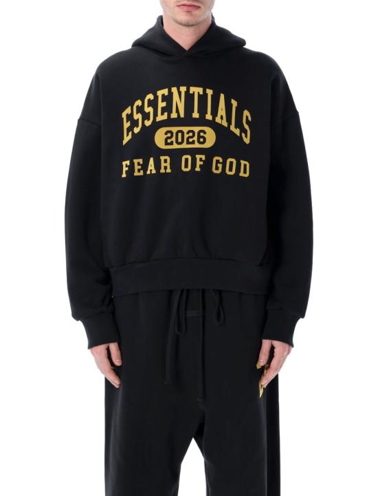 26SS 피어오브갓 로고 클래식 후드 티셔츠 피어오브갓 192HO256861FVB Black
