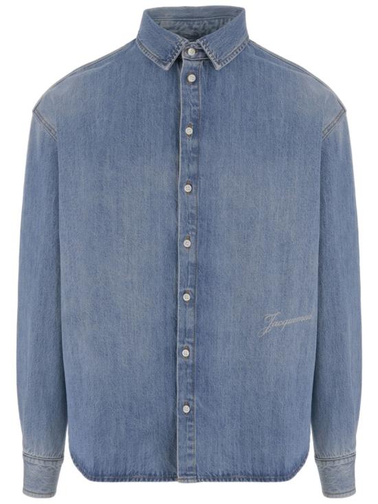 26FW 자크뮈스 시몽 드 님 데님 셔츠 셔츠 SHM00545AD0001733C Blue