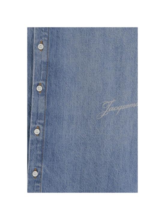 26FW 자크뮈스 시몽 드 님 데님 셔츠 셔츠 SHM00545AD0001733C Blue - JACQUEMUS