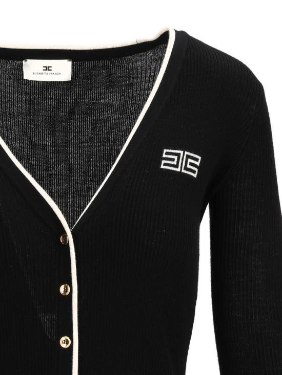 26FW 엘리자베타프랜치 가디건 MK16B66E2 Black - ELISABETTA FRANCHI