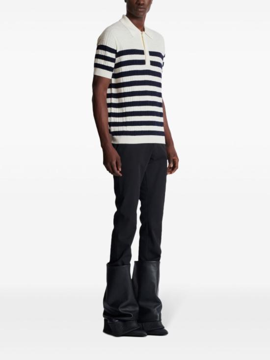  발망 폴로 티셔츠 EH1GB066KI01 GCR White - BALMAIN