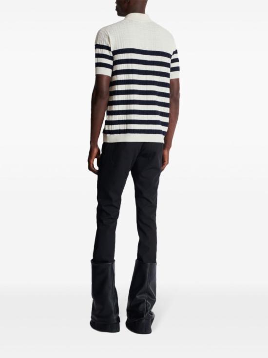  발망 폴로 티셔츠 EH1GB066KI01 GCR White - BALMAIN