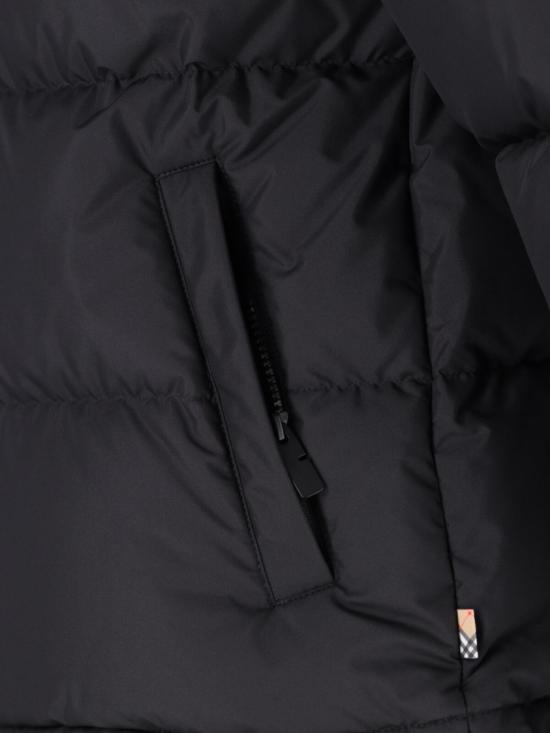 26FW 버버리 체크 테이프 스노우든 푸퍼 자켓 8110196A1189 Black - BURBERRY